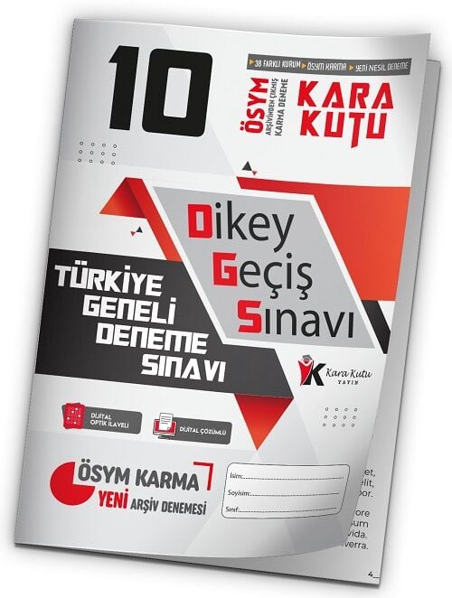 İnformal DGS Kara Kutu Türkiye Geneli Deneme 10. Kitapçık Dijital Çözümlü İnformal Yayınları