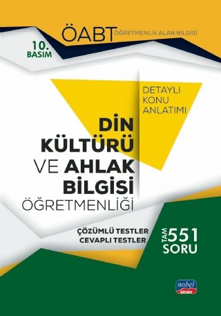 SÜPER FİYAT - Nobel ÖABT Din Kültürü ve Ahlak Bilgisi Öğretmenliği Konu Anlatımı Nobel Sınav Yayınları