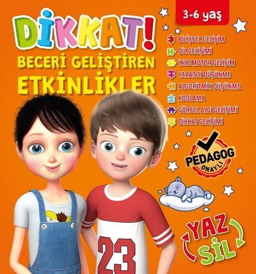 Fox Toys Okul Öncesi 3-6 Yaş Dikkat Beceri Geliştirme Etkinlikleri Turuncu Seri Fox Toys