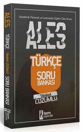 İsem 2020 ALES Türkçe Sözel Yetenek Soru Bankası Çözümlü İsem Yayınları