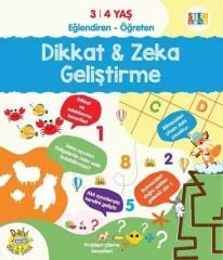 Eğlendiren - Öğreten 3-4 Yaş Dikkat ve Zeka Geliştirme Dahi Olacak Çocuk