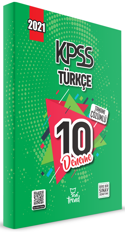 Yeni Trend 2021 KPSS Türkçe 10 Deneme Çözümlü Yeni Trend Yayınları