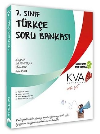 SÜPER FİYAT - KVA Koray Varol 7. Sınıf Türkçe Soru Bankası KVA Koray Varol  Yayınları