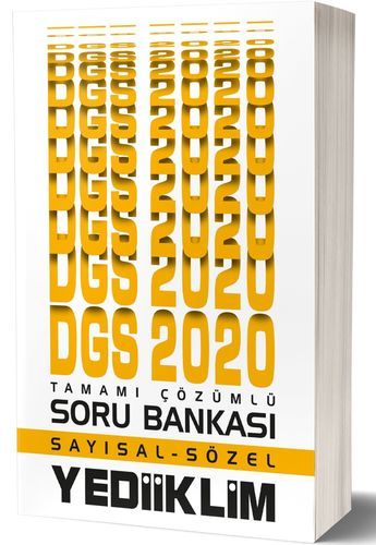 Yediiklim 2020 DGS Soru Bankası Çözümlü Yediiklim Yayınları