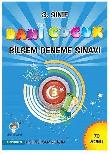 Altın Nokta 3. Sınıf  Bilsem Dahi Çocuk Deneme Sınavı Altın Nokta Yayınları