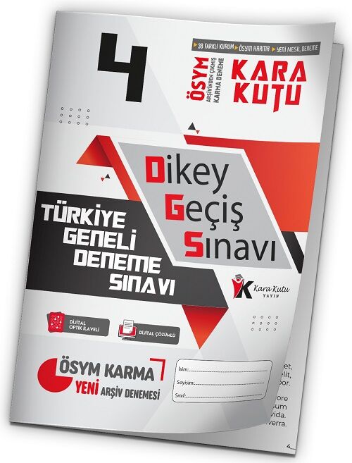 İnformal DGS Kara Kutu Türkiye Geneli Deneme 4. Kitapçık Dijital Çözümlü İnformal Yayınları