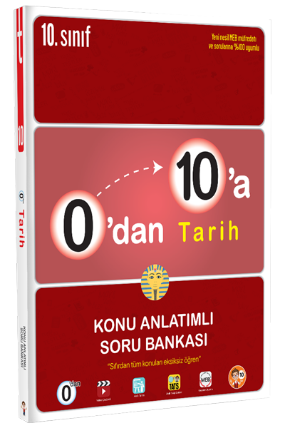 Tonguç 10. Sınıf 0 dan 10 a Tarih Konu Anlatımlı Soru Bankası Tonguç Akademi