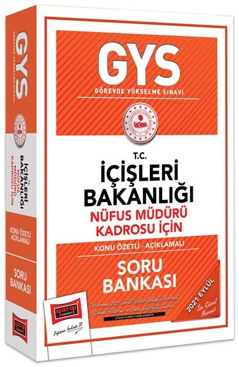 Yargı 2021 GYS İçişleri Bakanlığı Nüfus Müdürü Konu Anlatımlı Soru Bankası Görevde Yükselme Yargı Yayınları