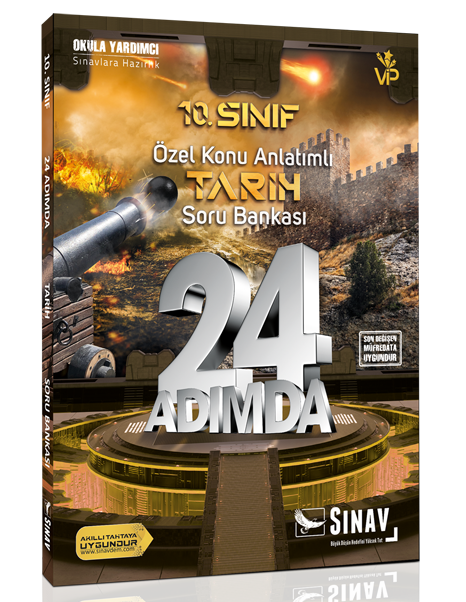 Sınav 10. Sınıf 24 Adımda Tarih Özel Konu Anlatımlı Soru Bankası Sınav Yayınları