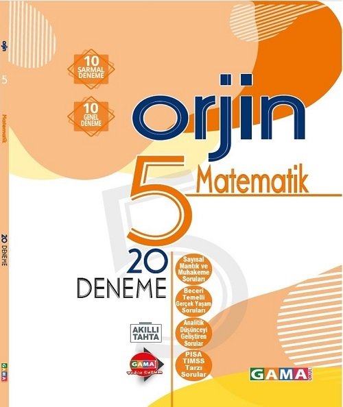 Gama 5. Sınıf Matematik Orjin 20 Deneme Gama Yayınları