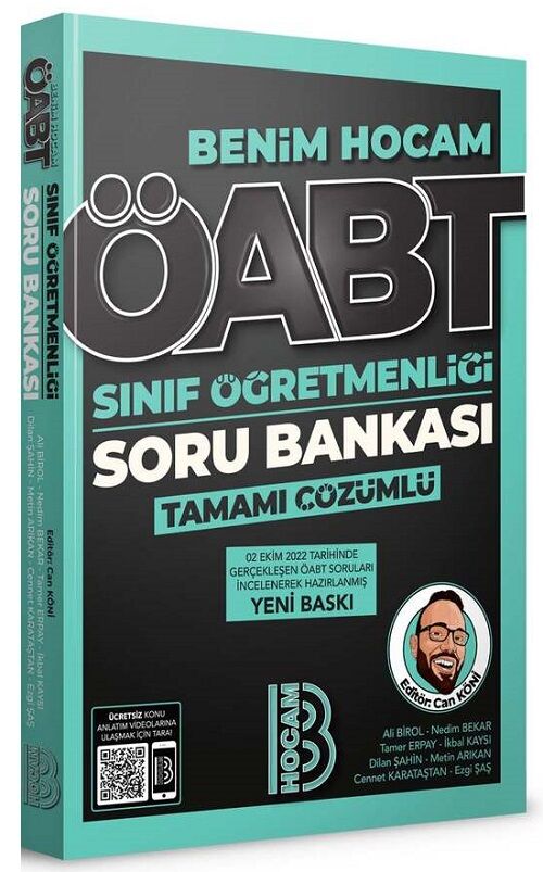 Benim Hocam ÖABT Sınıf Öğretmenliği Soru Bankası Çözümlü - Can Koni Benim Hocam Yayınları