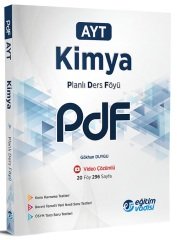 Eğitim Vadisi YKS AYT Kimya PDF Planlı Ders Föyü Video Çözümlü Eğitim Vadisi Yayınları