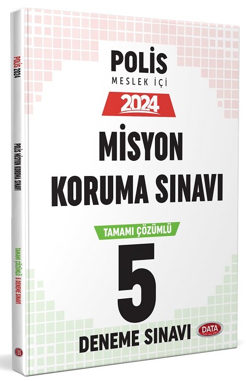 Data 2024 Polis Misyon Koruma Sınavı 5 Deneme Çözümlü Data Yayınları