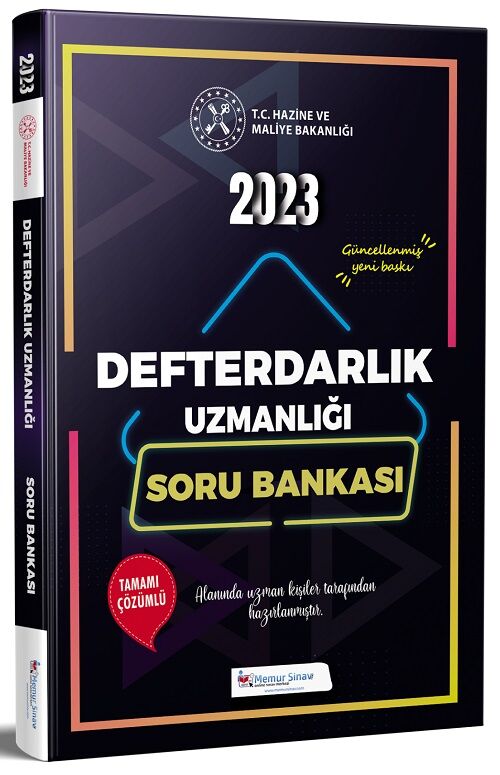 Memur Sınav 2023 GYS Hazine ve Maliye Bakanlığı Defterdarlık Uzmanlığı Soru Bankası Çözümlü Görevde Yükselme Memur Sınav