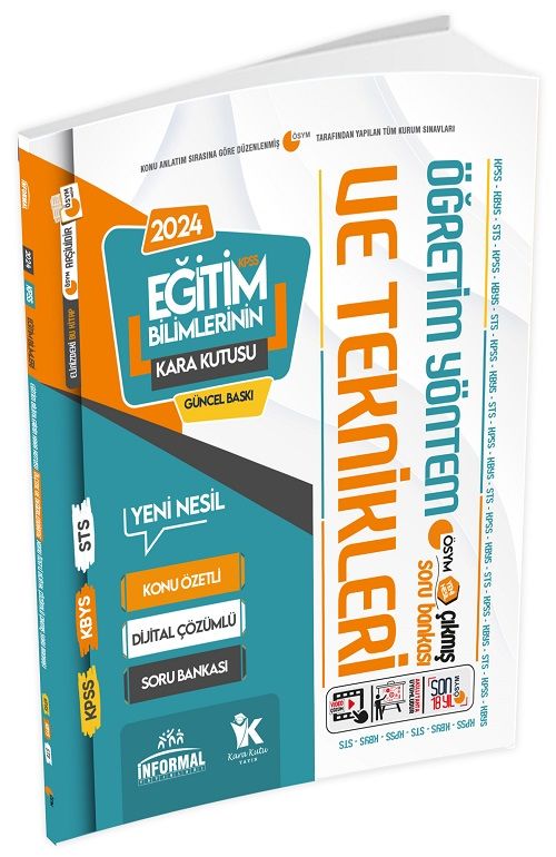 İnformal 2024 KPSS Eğitim Bilimlerinin Kara Kutusu Öğretim Yöntem ve Teknikleri Çıkmış Sorular Soru Bankası Çözümlü İnformal Yayınları