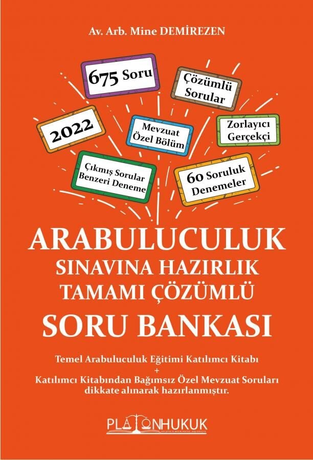 Platon Arabuluculuk Sınavına Hazırlık Soru Bankası - Mine Demirezen Platon Hukuk Yayınları