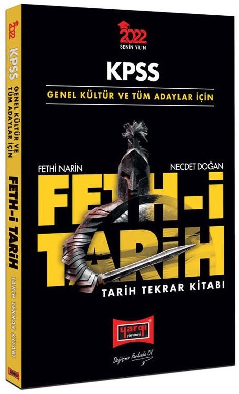 Yargı 2022 KPSS Tarih Fethi Tarih Tekrar Kitabı - Fethi Narin, Necdet Doğan Yargı Yayınları