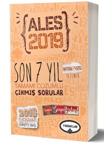 SÜPER FİYAT - Yediiklim 2019 ALES Çıkmış Sorular Son 7 Yıl Çözümlü Yediiklim Yayınları