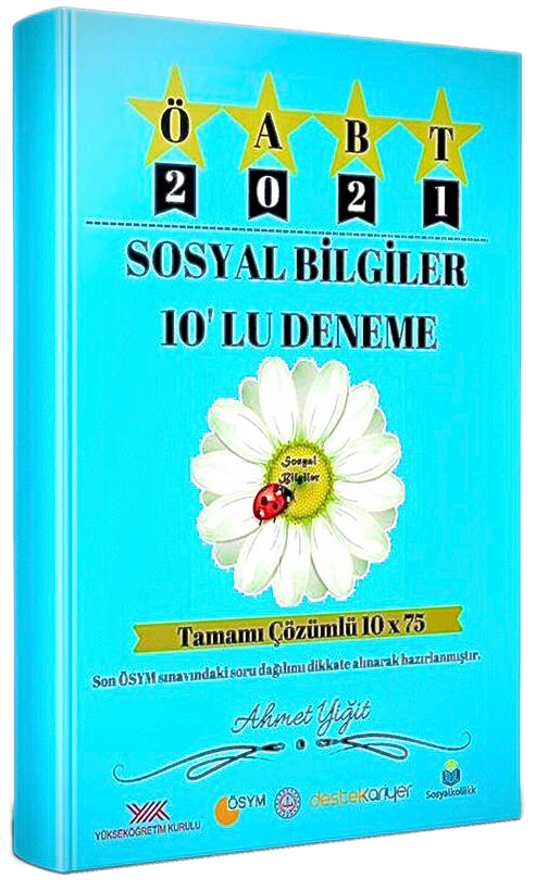 Dizgi Kitap 2021 ÖABT Sosyal Bilgiler Öğretmenliği 10 Deneme Çözümlü - Ahmet Yiğit Dizgi Kitap