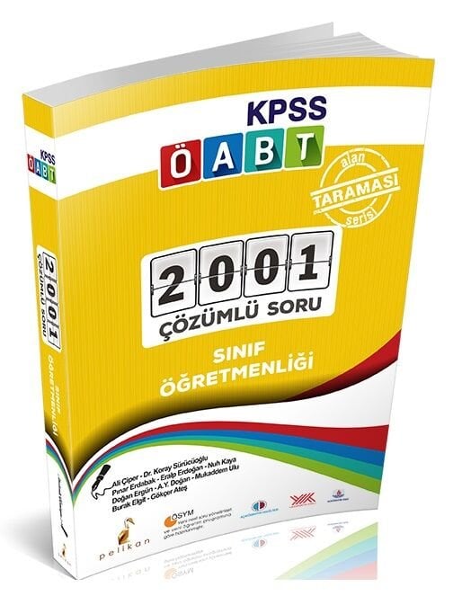 Pelikan ÖABT MEB-AGS Sınıf Öğretmenliği 2001 Çözümlü Soru Bankası Pelikan Yayınları