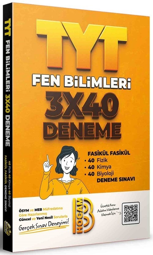 Benim Hocam YKS TYT Fen Bilimleri 3x40 Fasikül Denemeleri Benim Hocam Yayınları