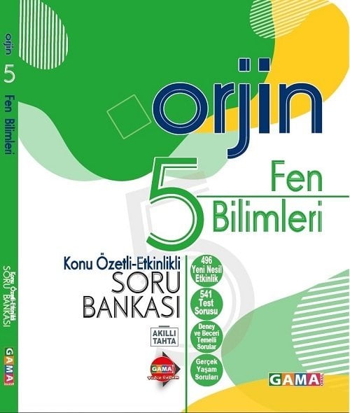 Gama 5. Sınıf Fen Bilimleri Orjin Konu Özetli Soru Bankası Gama Yayınları