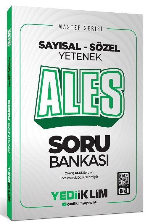 Yediiklim 2025 ALES MASTER Soru Bankası Çözümlü Yediiklim Yayınları