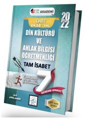 SÜPER FİYAT - TKM Akademi 2022 ÖABT Din Kültürü ve Ahlak Bilgisi Tam İsabet 7 Deneme Çözümlü - Arif Arslaner Hocam TKM Akademi