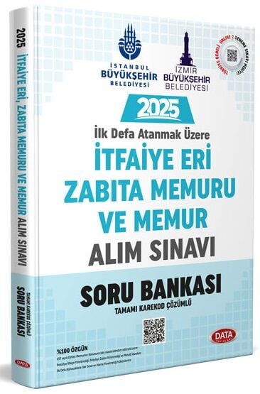 Data 2025 İtfaiye Eri, Zabıta Memuru ve Memur Alım Sınavı Soru Bankası Çözümlü Data Yayınları