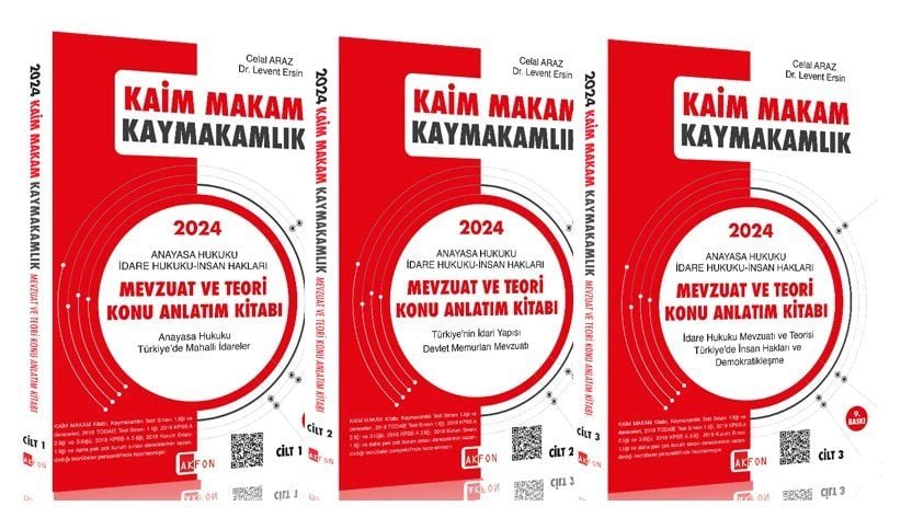 Akfon 2024 KAİM MAKAM Kaymakamlık Mevzuat ve Teori Konu Anlatımlı Set 9. Baskı - Celal Araz, Levent Ersin Akfon Yayınları