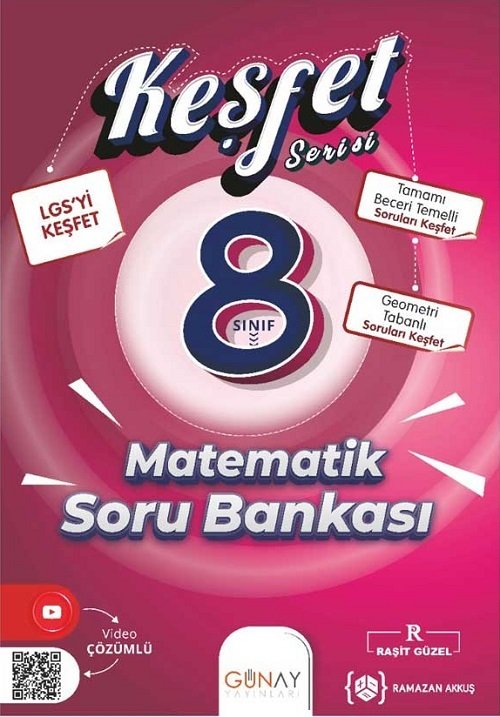 Günay 8. Sınıf LGS Matematik Keşfet Soru Bankası Günay Yayınları