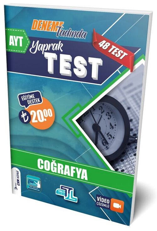 Tümler YKS AYT Coğrafya Yaprak Test Video Çözümlü Tümler Yayınları