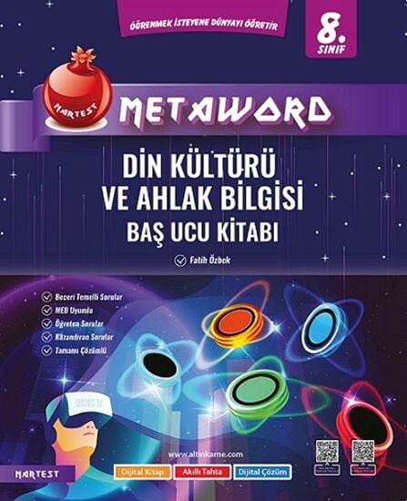 Nartest 8. Sınıf Din Kültürü ve Ahlak Bilgisi Metaword Baş Ucu Kitabı Nartest Yayınları