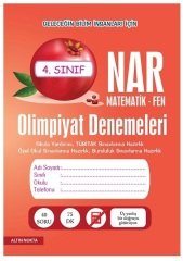 Altın Nokta 4. Sınıf  Bilsem Nar Matematik Fen Olimpiyat Denemeleri Altın Nokta Yayınları