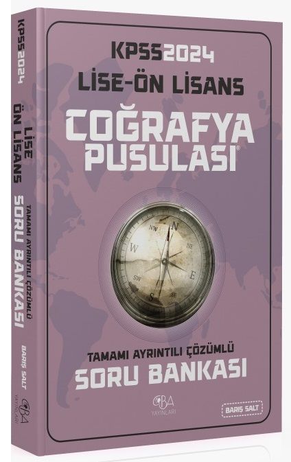 SÜPER FİYAT - CBA Yayınları 2024 KPSS Lise Ön Lisans Coğrafya Pusulası Soru Bankası Çözümlü - Barış Salt CBA Yayınları