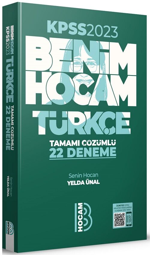 Benim Hocam 2023 KPSS Türkçe 22 Deneme Çözümlü - Yelda Ünal Benim Hocam Yayınları