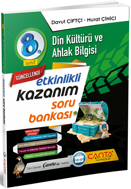 Çanta 8. Sınıf Din Kültürü ve Ahlak Bilgisi Kazanım Soru Bankası Çanta Yayınları