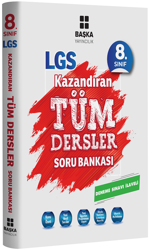 Başka 8. Sınıf LGS Tüm Dersler Kazandıran Soru Bankası Deneme İlaveli Başka Yayınları