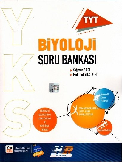 Hız ve Renk YKS TYT Biyoloji Soru Bankası Hız ve Renk Yayınları