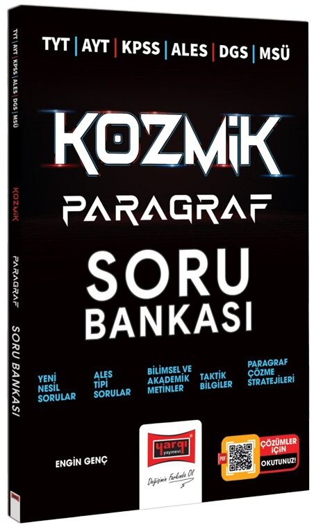 SÜPER FİYAT - Yargı TYT AYT KPSS ALES DGS MSÜ Kozmik Paragraf Soru Bankası Çözümlü Yargı Yayınları