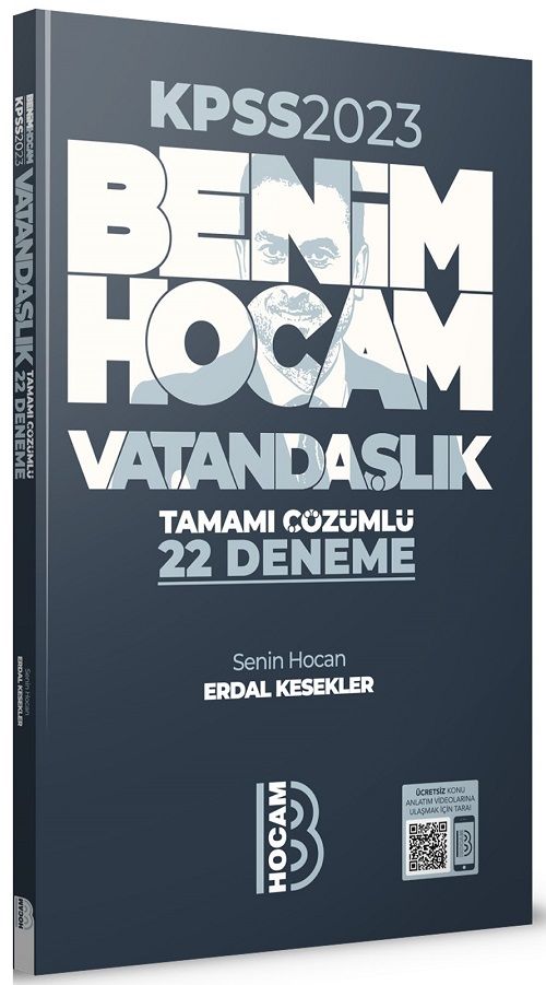 Benim Hocam 2023 KPSS Vatandaşlık 22 Deneme Çözümlü - Erdal Kesekler Benim Hocam Yayınları