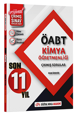 Dijital Hoca ÖABT Kimya Öğretmenliği Son 11 Yıl Çıkmış Sorular Video Çözümlü Dijital Hoca Akademi