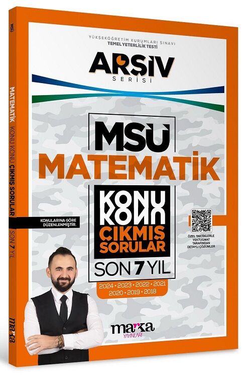 Marka MSÜ Matematik Çıkmış Sorular Son 7 Yıl Konu Konu Çözümlü Arşiv Serisi Marka Yayınları