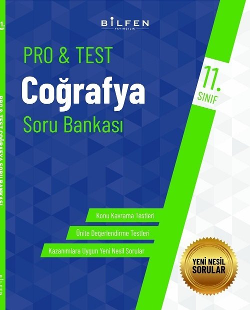 Bilfen 11. Sınıf Coğrafya ProTest Soru Bankası Bilfen Yayıncılık