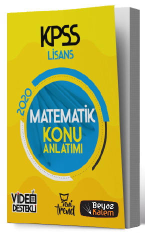 SÜPER FİYAT - Yeni Trend 2020 KPSS Matematik Konu Anlatımlı Yeni Trend Yayınları