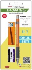 Tombow Grip 0.7 mm Turuncu Versatil Uçlu Kalem Plastik Kutulu Okul Seti Sh-300