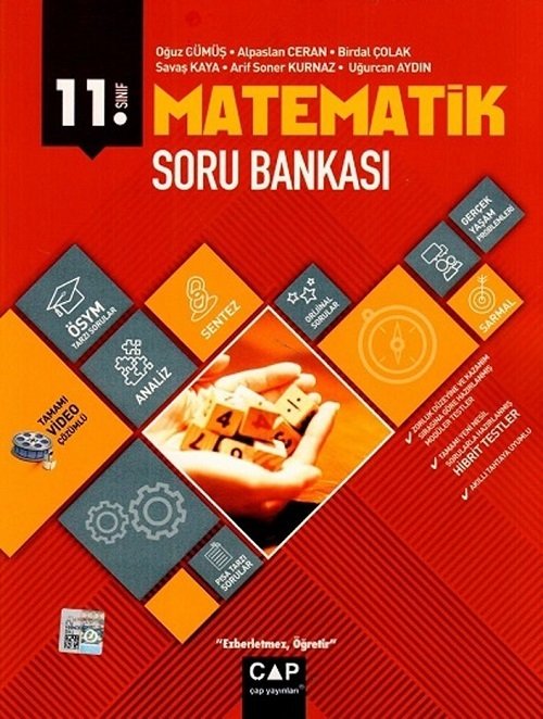 Çap Yayınları 11. Sınıf Matematik Soru Bankası Anadolu Lisesi Video Çözümlü Çap Yayınları