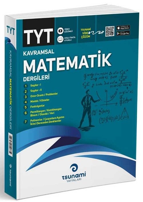 Tsunami YKS TYT Matematik Kavramsal Dergileri (7 Fasikül) Tsunami Yayınları