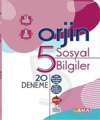 Gama 5. Sınıf Sosyal Bilgiler Orjin 20 Deneme Gama Yayınları