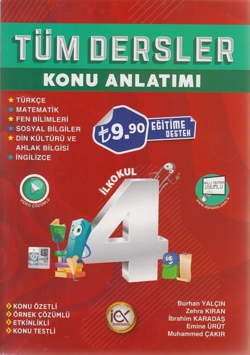 İlk Önce 4. Sınıf Tüm Dersler Konu Anlatımı İlk Önce Yayınları